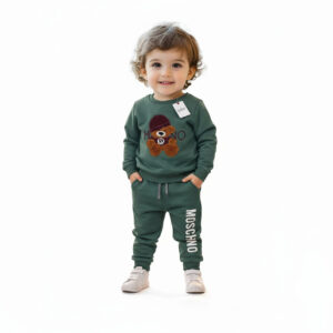 kids sweatshirt set sage green